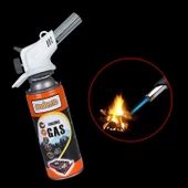 Çakmaklı Pürmüz Yedek Kartuşu Kamp Gazı 400 ML Piknik Kamp Mangal Mutfak Ateş Tutuşturucu 2 Adet thumbnail 2