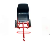 bluebee Çapa Arkası Römork Tek Koltuklu Tekerli Çapa Makinesi - 3