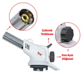 Çakmaklı Pürmüz Yedek Kartuşu Kamp Gazı 400 ML Piknik Kamp Mangal Mutfak Ateş Tutuşturucu 2 Adet thumbnail 5