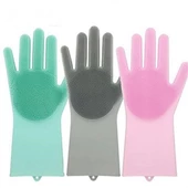 Woody Sofia Isıya Dayanıklı Pratik Sihirli Silikon Bulaşık Yıkama Eldiveni - 2