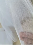 10 Adet Beyaz 100X300 Kristal Tül Düğün Bohça Süsü Nikah Bohça Süsü Nişan Bohça Süsleme Tülü - 4