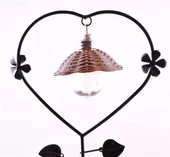 Woody Sofia Pilli Işıklı Romantik Çift Tema Büyük Boy Dekoratif Ahşap Biblo - 4