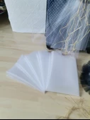 5 Adet 100X300 Kristal Bohça Süsleme Tülü 5 Adet Bohça Süsü Düğün Nikah Kına Bohçası Süsü - 3