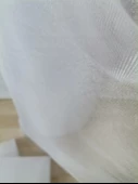 10 Adet Beyaz 100X300 Kristal Tül Düğün Bohça Süsü Nikah Bohça Süsü Nişan Bohça Süsleme Tülü - 5