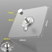 Woody Sofia Süper Güçlü Çerçeve Askısı Pin Delgisiz Vidalı Tırnak Kanca Yapışkanlı Raf Tutucu Askı 5li thumbnail 5