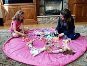 Woody Sofia Pratik Taşınabilir Pembe Oyuncak Toplama Örtüsü Oyun Parkı Hurcu - 1