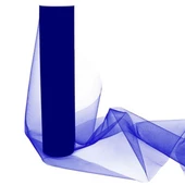 10 Adet Saks Mavi 100X300 Kristal Tül Düğün Bohça Süsü Nikah Bohça Süsü Nişan Bohça Süsleme Tülü thumbnail 1