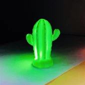 Woody Sofia Pilli Silikon Led Işıklı Sevimli Kaktüs Gece Lambası Aydınlatması - 2