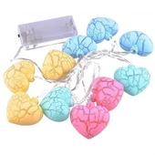 Woody Sofia 10lu Renkli Kalp Şeklinde Dekoratif Dolama Led Aydınlatması - 1