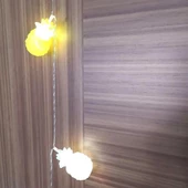 Woody Sofia Karışık Renk Dekoratif Ananas Dolama 10’lu Şerit Led Işık Zinciri - 7