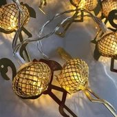 Woody Sofia 2 Metre Pilli İnce Tel Led Işık Zinciri Parti Aydınlatma - 2