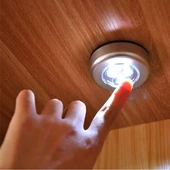 Woody Sofia Kablosuz Spot Pilli Dokunmatik Led Lamba 3 Ledli Dolap Lambası - 7