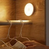 Woody Sofia Hareket Sensörlü Usb Şarjlı Spot Lamba Mıknatıslı ve Yapışkanlı Gün Işığı Renk Led - 8