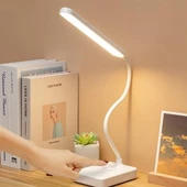 Woody Sofia İnce Uzun USBli Dokunmatik 3 Kademeli 360 Derece Özel Göz Korumalı led Lityum Masa Lambası - 5