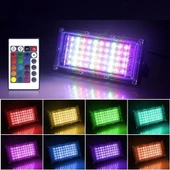 Woody Sofia Kumandalı Led Işık Dış Cephe Aydınlatması Çok Renkli RGB Led Panel Işık PartiLed Aydınlatma - 1
