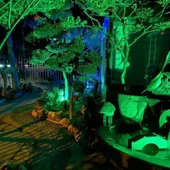 Woody Sofia Kumandalı Led Işık Dış Cephe Aydınlatması Çok Renkli RGB Led Panel Işık PartiLed Aydınlatma - 6