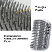 Woody Sofia  Pratik Kedi Tüyü Kaşıma Ve Tarama Aparatı Duvara Monte Kaşıma Aleti - 3