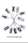 Woody Sofia 10lu Lightbox Işıklı Harf Mesaj Panosu Dekoratif  Harf Işık Zinciri - 8
