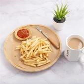 100 Adet  Air Fryer Pişirme Kağıdı Tek Kullanımlık Hava Fritözü Yuvarlak Delikli Model - 6