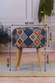 Moda Home Bedding Armonia Puf Mavi - 2