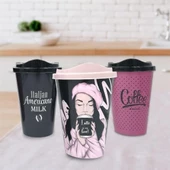 Woody Sofia 3 Adet Kahve Bardağı Seti Dekoratif Plastik Kahve Muhafaza Bardağı - 1