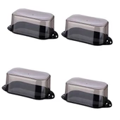 Woody Sofia Kilitli Plastik Kapaklı Kahvaltılık Tereyağlık Peynirlik Erzak Saklama Kabı Ap-9428 - 7