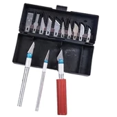 Woody Sofia Zanaat 16 Parça Hobi Gravür Ahşap Heykel Çömlek Oyma Şekil Verme 13 Maket Bıçak Neşter Seti - 6