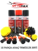 OTTOMAX 12 Parça Araç İçi Motor Lastik Koltuk Temizleme Detay Seti - 1