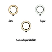 Woody Sofia 8inç 20cm Youtube Instagram Tiktok Selfie  Stüdyo Video Fotoğraf Ring Light  Tripod Led Halk - 5