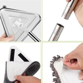 Woody Sofia Teleskopik Saplı 150 cm Üçgen Mop Cam Duvar Tavan Fayans Parke Temizleyici Mop - 6