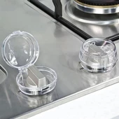 Ocak kapağı Isıya Dayanıklı Plastik Ocak Düğme Koruyucu Düğme Kilidi Emniyet Düzeneği thumbnail 3