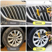 Woody Sofia 3lü Matkap Ucu Banyo Küvet Duşakabin Araba Tekerliği Koltuk Yıkama Temizleme Fırçası Seti - 4