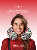 Moda Home Bedding Visco Ortopedik Seyahat Yastığı - Visco Yastık, Çıkarılabilir Kılıf, Penguin Yastık - 3