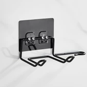 Woody Sofia Fön Makine Askısı Siyah Yapışkanlı Fön Makine Tutucu - 5