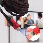Woody Sofia HDMI Kablosu HDTV Bilgisayar Uydu Görüntü Ses Full HD Sargılı Görüntü Aktarma Kablosu - 2