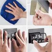 Woody Sofia Fön Makine Askısı Siyah Yapışkanlı Fön Makine Tutucu - 4