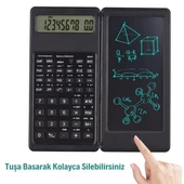 Woody Sofia Silinebilir LCD Yazı Tabletli,Kalemli Katlanabilir Bilimsel Hesap Makinesi - 5