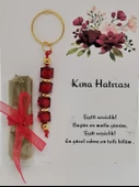 25 Adet Kişiye Özel Tasarım Dağıtmalık Hediyelik Kına ve Anahtarlık Seti - 1