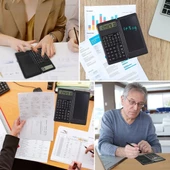 Woody Sofia Silinebilir LCD Yazı Tabletli,Kalemli Katlanabilir Bilimsel Hesap Makinesi - 2