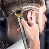 Woody Sofia Vintage Görünümlü Güçlü 4 Farklı Başlıklı USB ŞarjlI Manuel Tıraş Makinası thumbnail 4