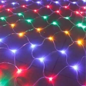 Woody Sofia 1x2 Metre Dekoratif File Ağ Perde 192 LED 8 Animasyonlu Farklı Işık Modu RGB Fişli - 8