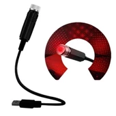 Woody Sofia Kırmızı Ayak Altı Tavan Led Araç içi Aydınlatma Oto Araba İç Disko Ayarlanır USB Lamba Işık - 1