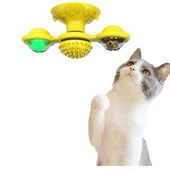 Woody Sofia Pet Malzemeleri Vantuzlu Fırıldak Toplu Dönen Şeffaf Depo Tasarım İnteraktif Kedi Oyuncağı - 4