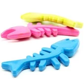 Woody Sofia Balık Kemiği İskelet Şekilli Renkli Plastik Kedi Oyuncağı - 1