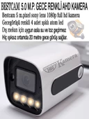 BESTCAM 10 Kameralı Set 5 Mega Piksel Sony Lensli FULL HD Gece Görüşü Renkli Güvenlik Kamera Seti 500 GB HDD - 3