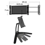 Woody Sofia 360 Derece Dönebilen Mutfak Masaüstü Telefon Tablet Tutucu Ayarlanabilir Esnek Ayaklı Metal - 7