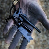 Woody Sofia Acil Durum Magnezyum Çubuk Çakmaktaşı Hayatta Kalma Ateş Başlatıcı Çakmak Kiti Düdük Hediyel thumbnail 6