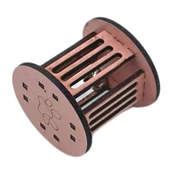 Woody Sofia Mini Silindir Eğlenceli Renkli Sağlam Küçük Pati İzi Şekilli Kedi Oyuncağı - 2