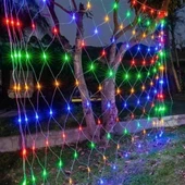 Woody Sofia 1x2 Metre Dekoratif File Ağ Perde 192 LED 8 Animasyonlu Farklı Işık Modu RGB Fişli - 1