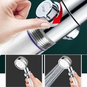 Woody Sofia Turbo Pervaneli ve Filtreli Su Tasarruflu 360 Derece Dönebilen Tazyikli Duş Başlığı - 5